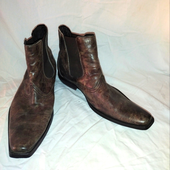 BANANA BLUES ANKLE BOOTS RUSTIC LEATHER MENS BROWN Size 9 main image 5